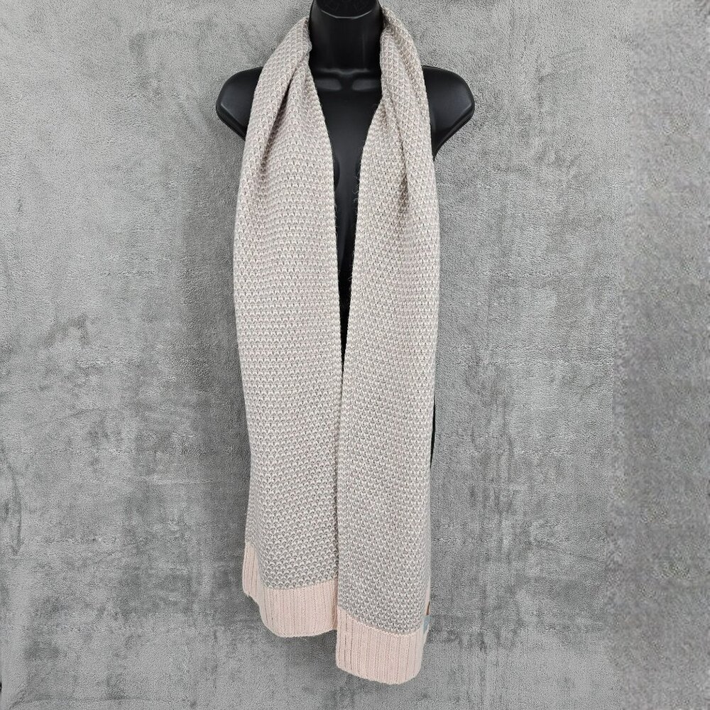 Calvin Klein Scarf Rectangular Pink Metallic Silv… - image 3